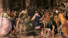 La Resurrezione di Lazzaro, dipinta da Girolamo Muziano