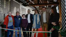 Un momento dell'inaugurazione della mostra - © www.giornaledibrescia.it