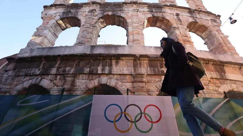 Arena di Verona protagonista per la chiusura dei Giochi invernali - Ansa © www.giornaledibrescia.it