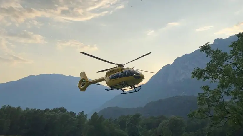 Elisoccorso in volo - Foto d'archivio © www.giornaledibrescia.it