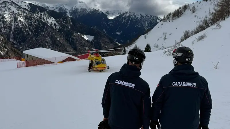 Valanga sul Maniva: sul posto i carabinieri e l'elisoccorso