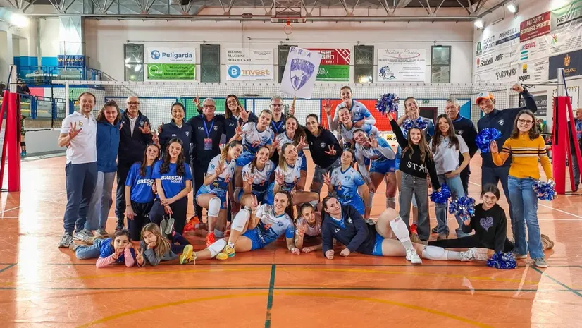 Esulta il Brescia Volley
