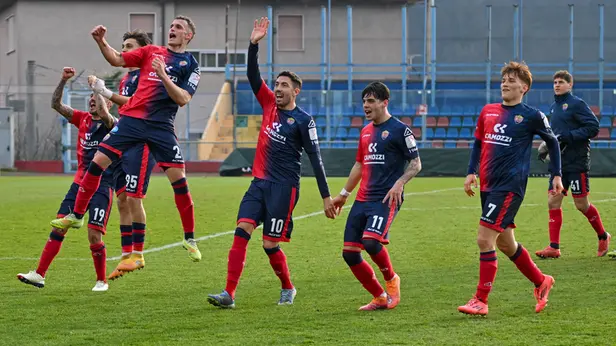 SPORT CALCIO BRESCIA  CAMPIONATO  SERIE C  LUMEZZANE DOLOMITI BELLUNESI  NELLA FOTO  ESULTANZE FINALI     22–02-2026  AGENZIA NEWREPORTER PASOTTI