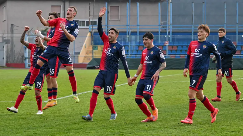 SPORT CALCIO BRESCIA  CAMPIONATO  SERIE C  LUMEZZANE DOLOMITI BELLUNESI  NELLA FOTO  ESULTANZE FINALI     22–02-2026  AGENZIA NEWREPORTER PASOTTI