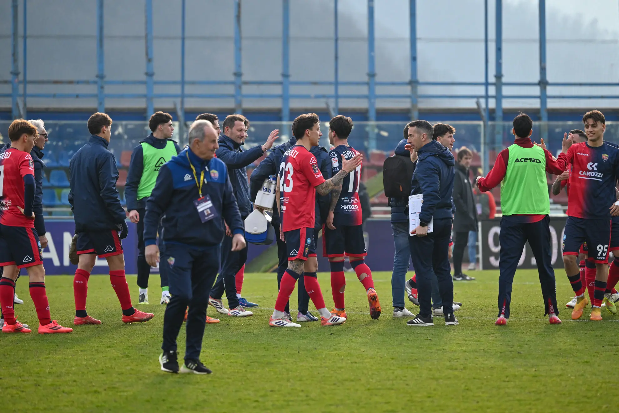 SPORT CALCIO BRESCIA  CAMPIONATO  SERIE C  LUMEZZANE DOLOMITI BELLUNESI  NELLA FOTO  ESULTANZE FINALI     22–02-2026  AGENZIA NEWREPORTER PASOTTI