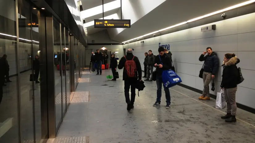 La stazione del metrò Europa - © www.giornaledibrescia.it