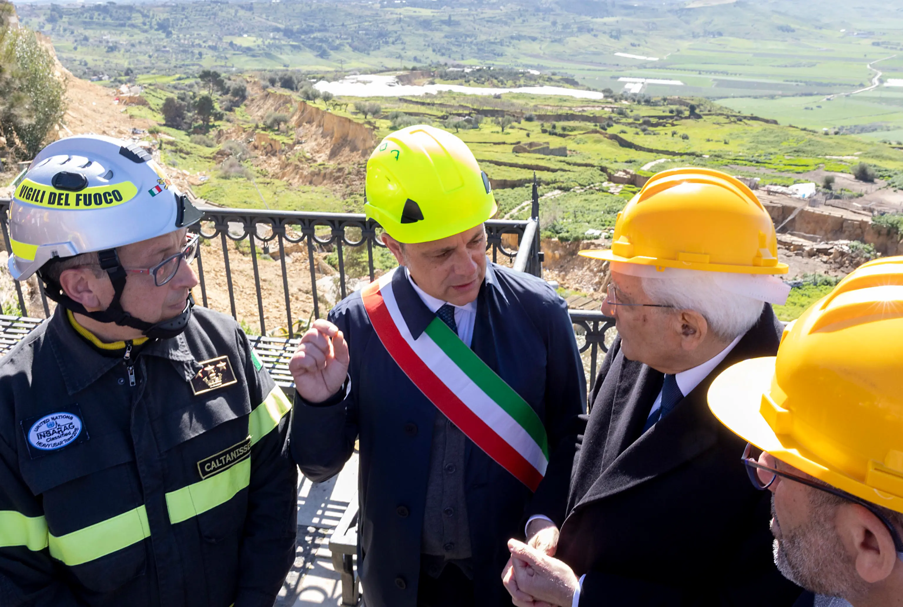 La visita di Mattarella a Niscemi