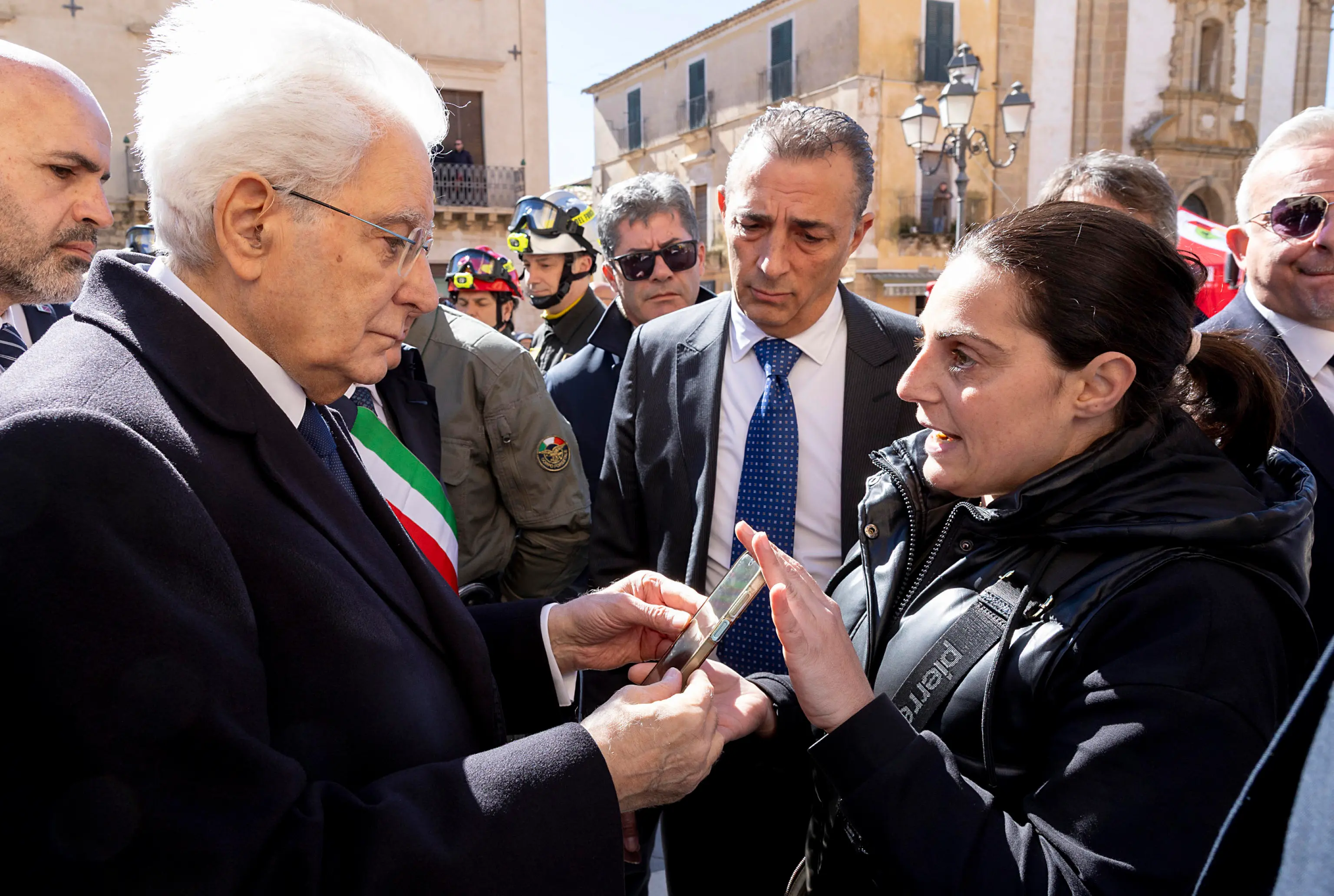 La visita di Mattarella a Niscemi