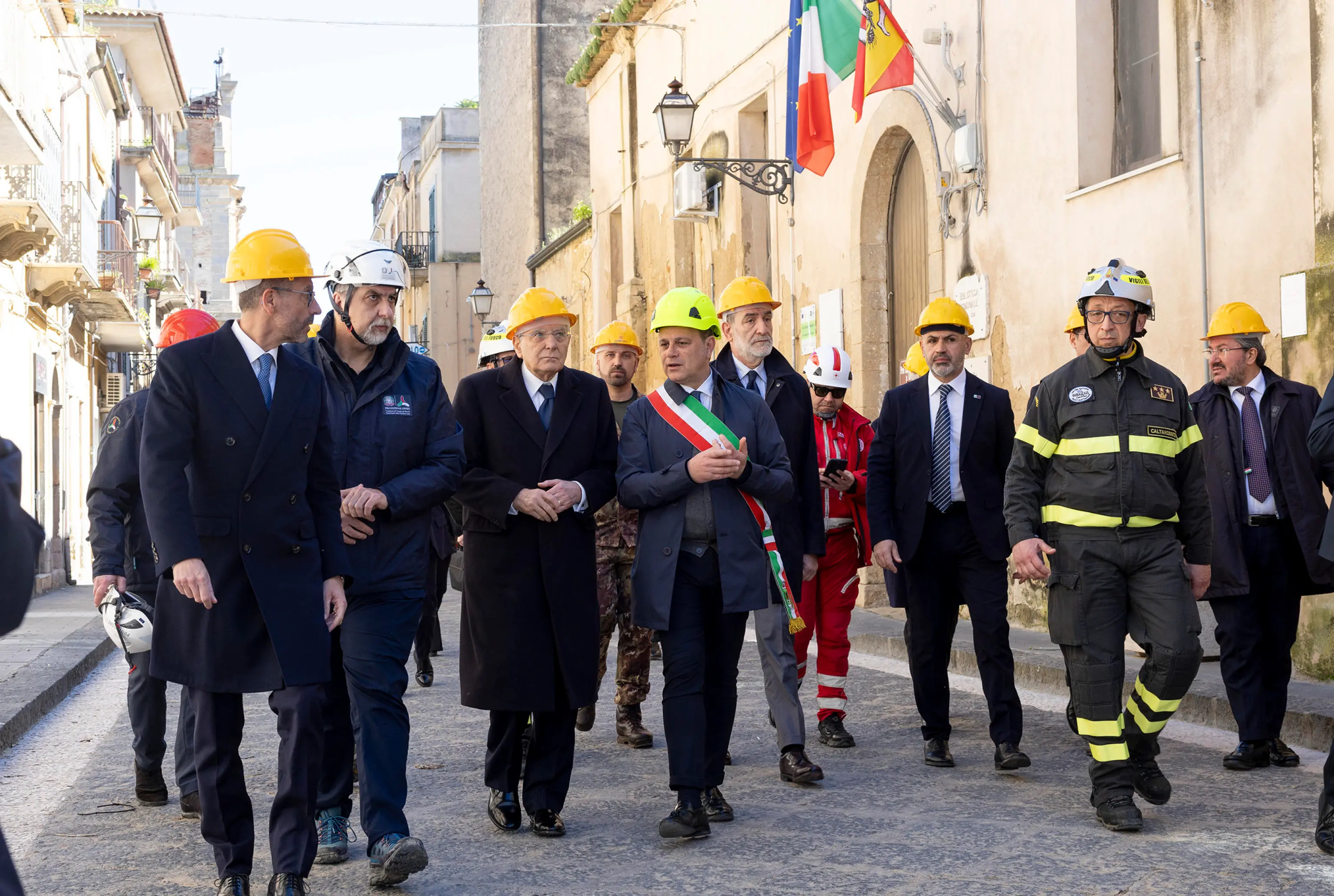 La visita di Mattarella a Niscemi