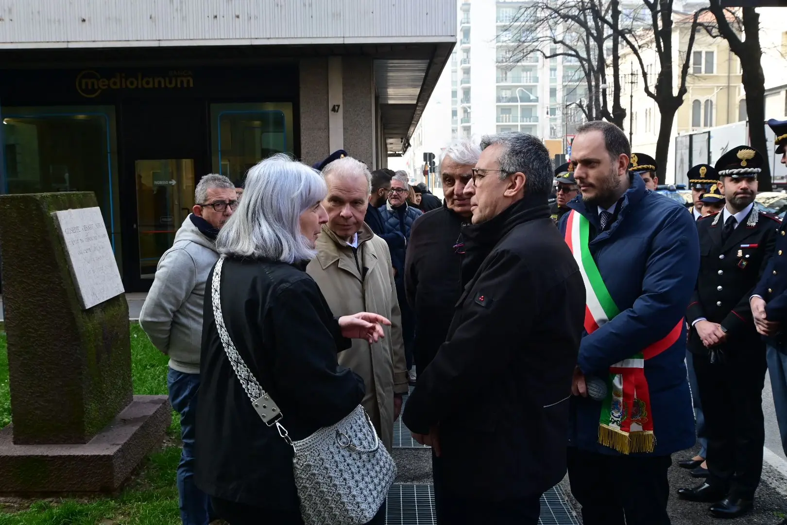 La commemorazione in via Gramsci