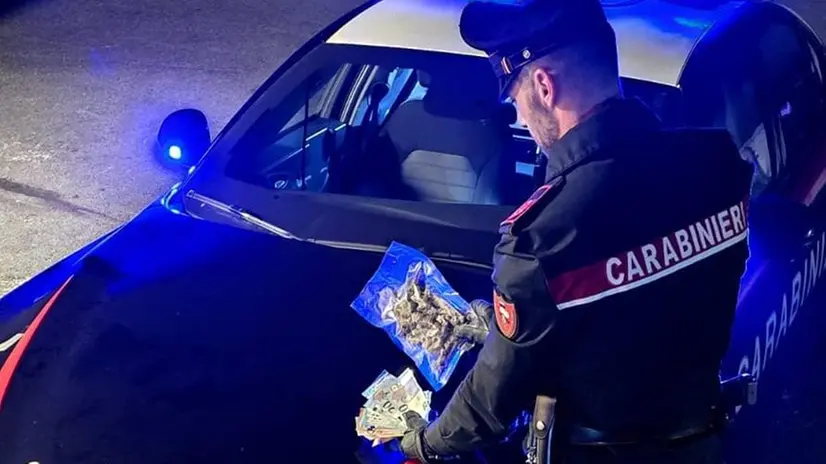 I carabinieri hanno sequestrato più di un etto di marijuana