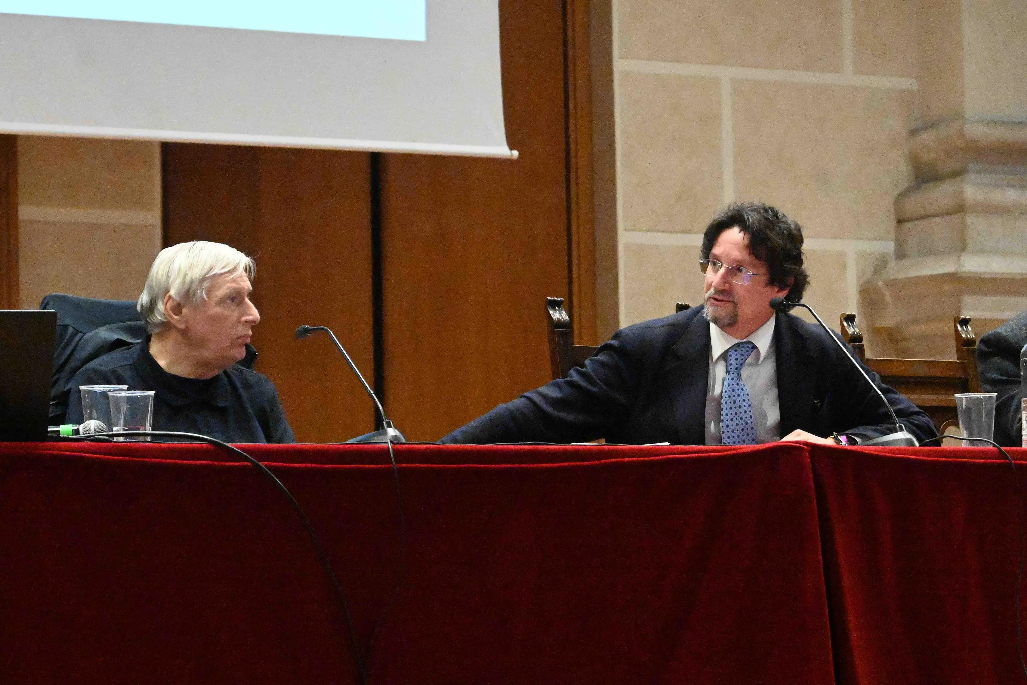 CRONACA BRESCIA AUDITORIUM SAN BARNABA SPERANZA E LEGALITA' NELLA FOTO DA SX CIOTTI BOMBARDIERI PER CARINI 23-02-2026 MARCO ORTOGNI NEW EDEN GROUP