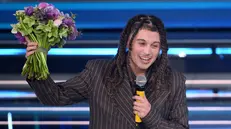 Sayf sul palco dell'Ariston - Foto Ansa/Ettore Ferrari © www.giornaledibrescia.it