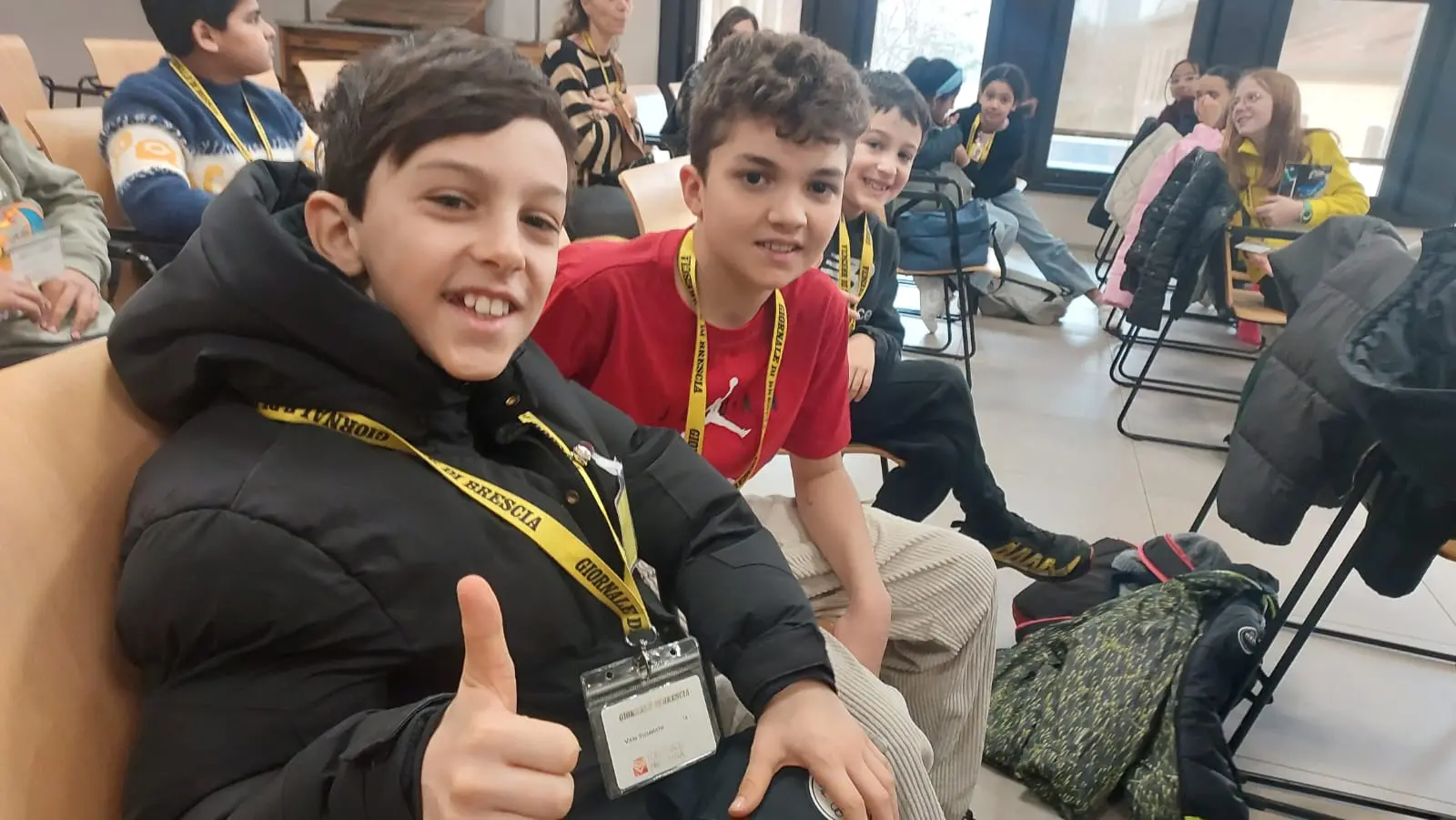 La classe 5A dell'istituto comprensivo di Ospitaletto