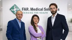 I fondatori di Far Medical Solutions: Sanna, Bosio e Ziletti - © www.giornaledibrescia.it