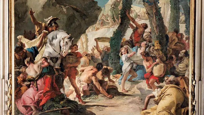 La «Caduta della manna» di Giambattista Tiepolo