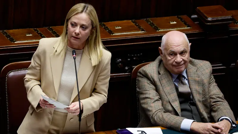 La premier Giorgia Meloni e il guardasigilli Carlo Nordio - Foto Ansa © www.giornaledibrescia.it