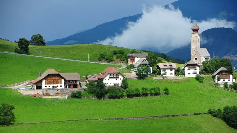 Una vista dell'altopiano del Renon