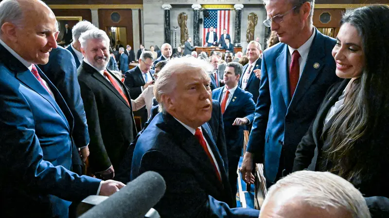 Donald Trump al Congresso - Foto Epa/Kenny Holston © www.giornaledibrescia.it