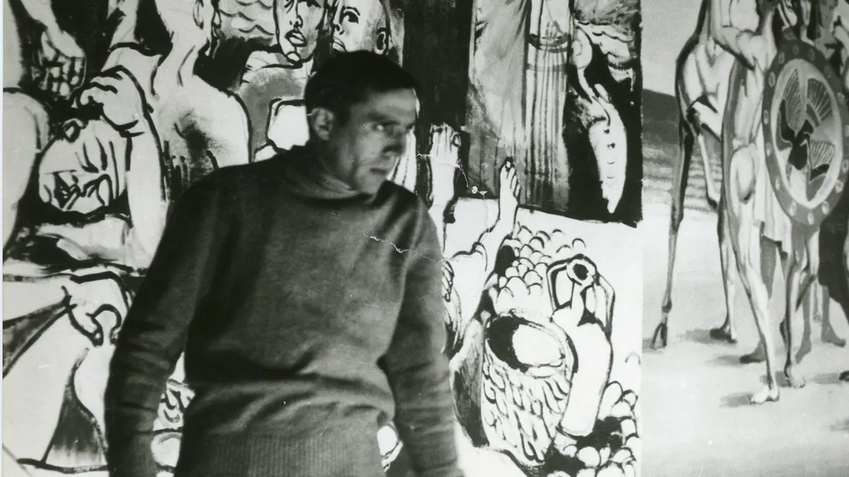 Renato Borsoni in Ifigenia non non deve morire, 1963 - Foto © Archivio Centro Studi Centro Teatrale Bresciano