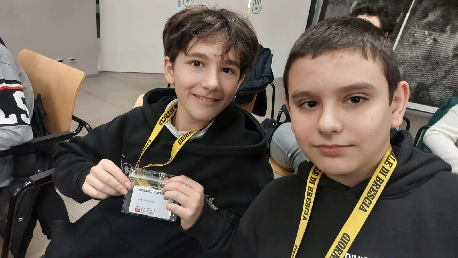 Le classi 2A e 2B dell'istituto comprensivo di Travagliato