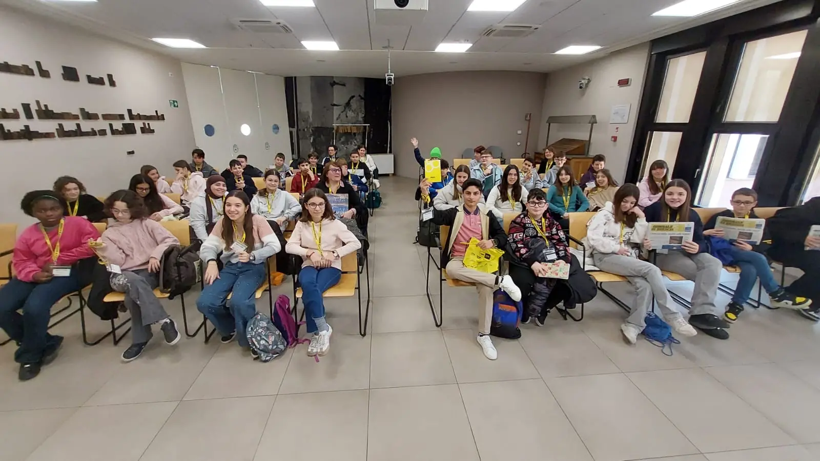 Le classi 2A e 2B dell'istituto comprensivo di Travagliato