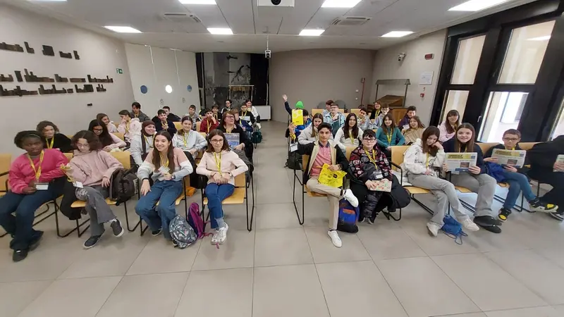 Le classi 2A e 2B dell'istituto comprensivo di Travagliato