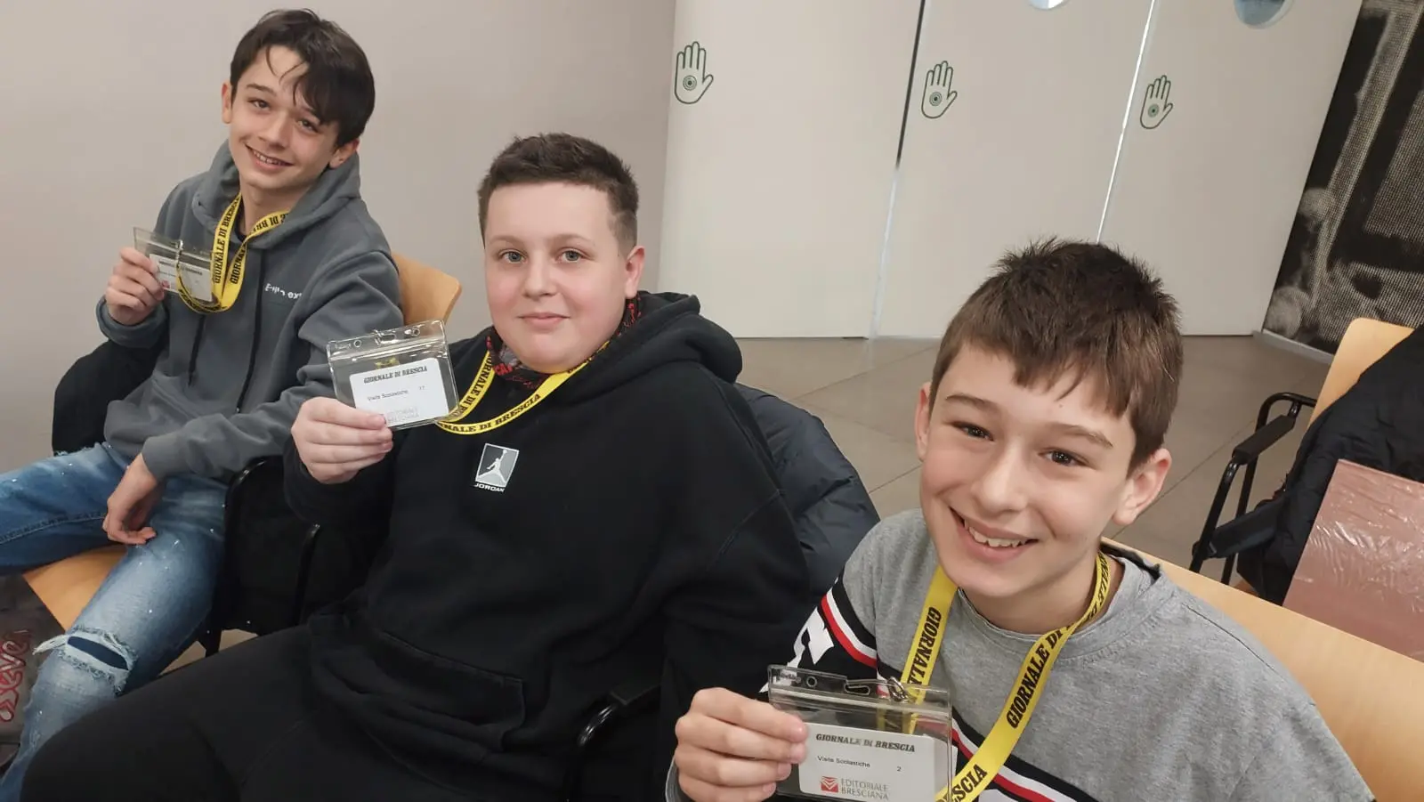 Le classi 2A e 2B dell'istituto comprensivo di Travagliato