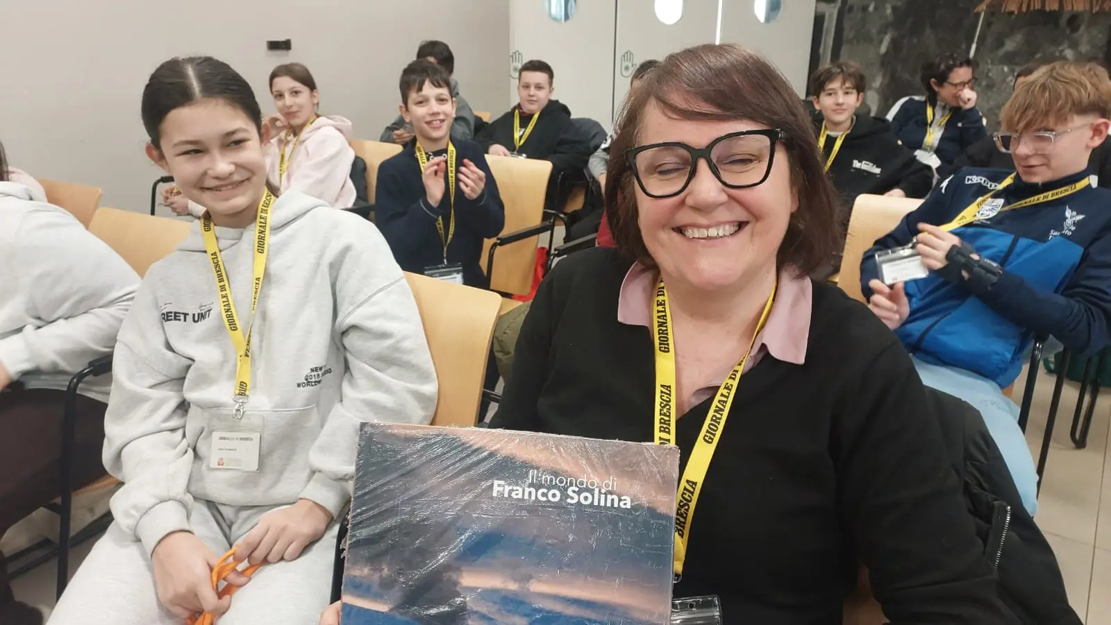 Le classi 2A e 2B dell'istituto comprensivo di Travagliato