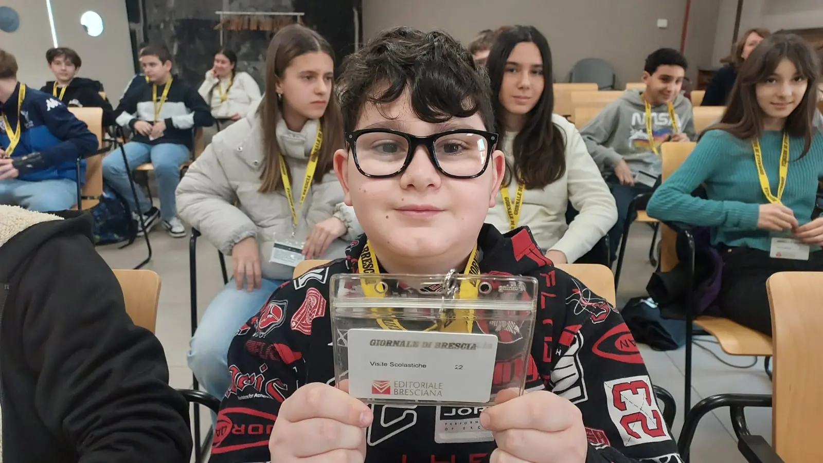 Le classi 2A e 2B dell'istituto comprensivo di Travagliato