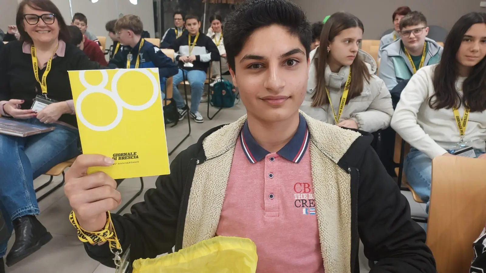 Le classi 2A e 2B dell'istituto comprensivo di Travagliato