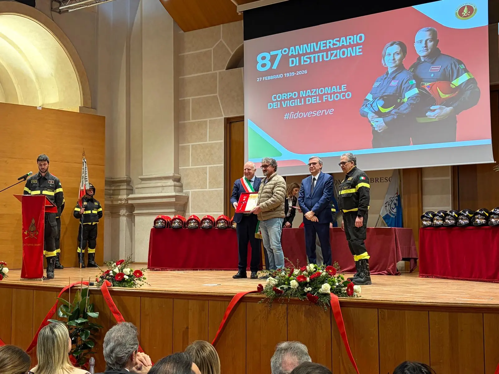 L'87esimo anniversario dei Vigili del fuoco