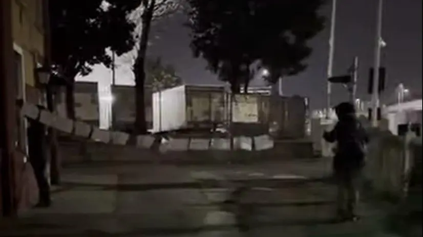 Un frame del video pubblicato sui social