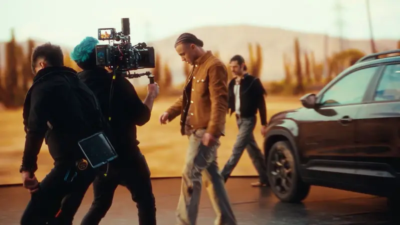 Il set del videoclip di Samurai Jay