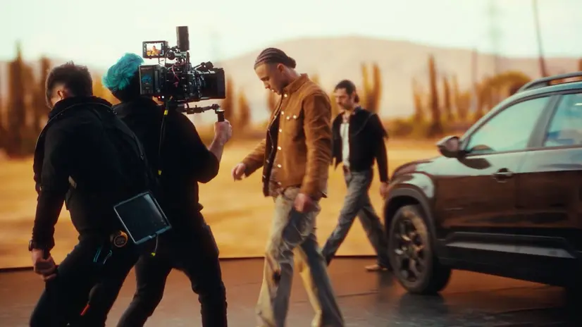 Il set del videoclip di Samurai Jay