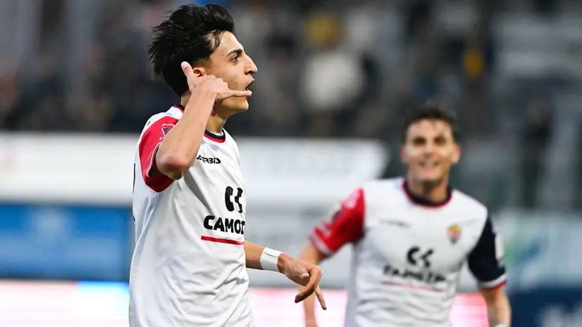 L'esultanza di Napolitano - Ufficio stampa Lumezzane