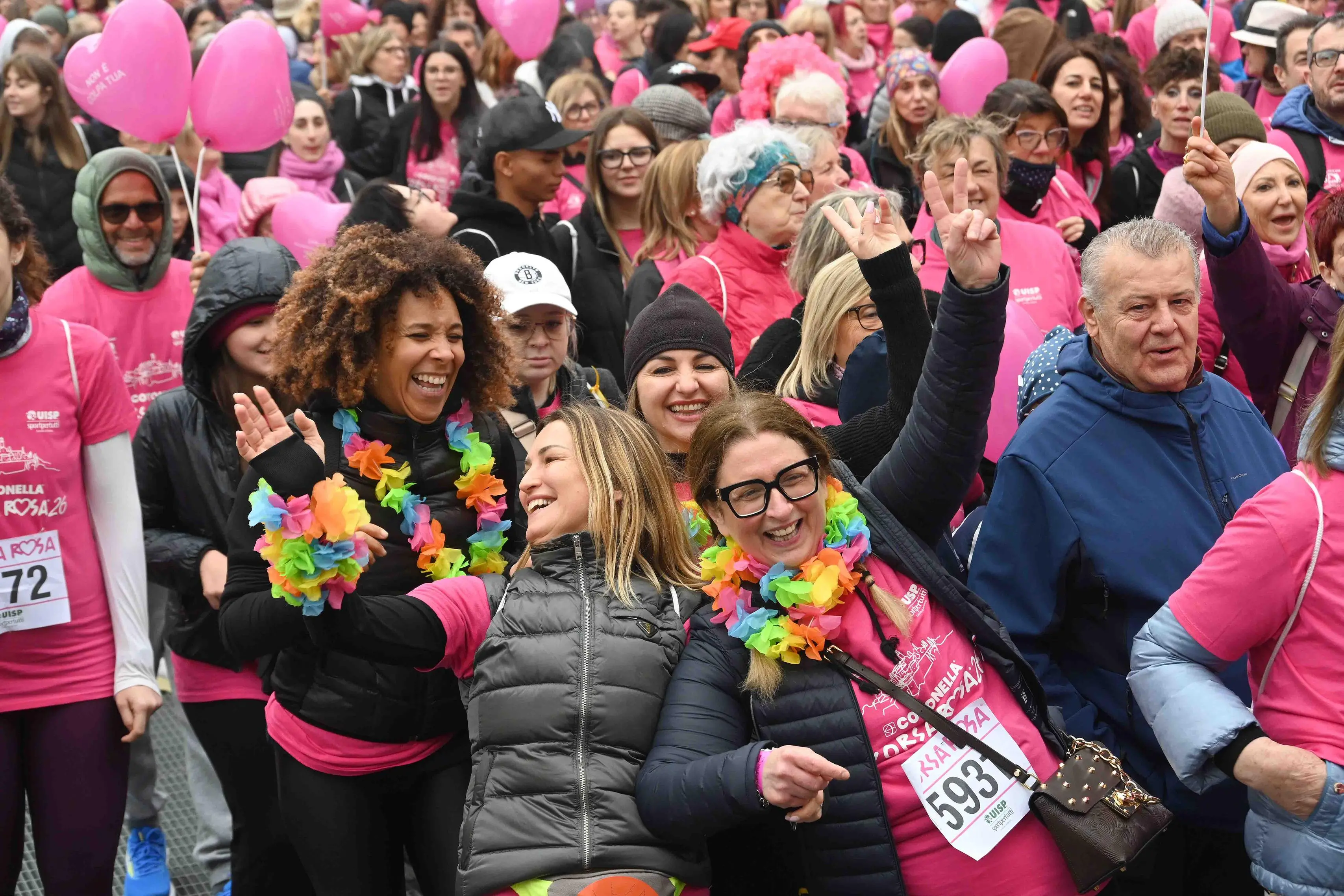 CRONACA BRESCIA PIAZZA VITTORIA PARTENZA CORSA ROSA PER SANDRINI 01-03-2026 MARCO ORTOGNI /GIOVANNI BENINI NEW EDEN GROUP