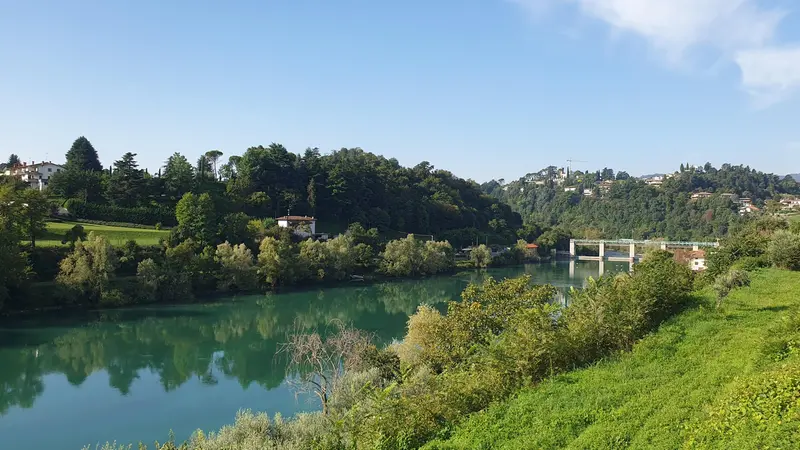 Un tratto della ciclovia tra Brescia e Bergamo