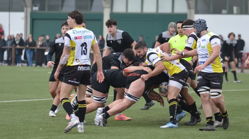 Uno scatto del match tra Padova e Calvisano - Foto Bottacin