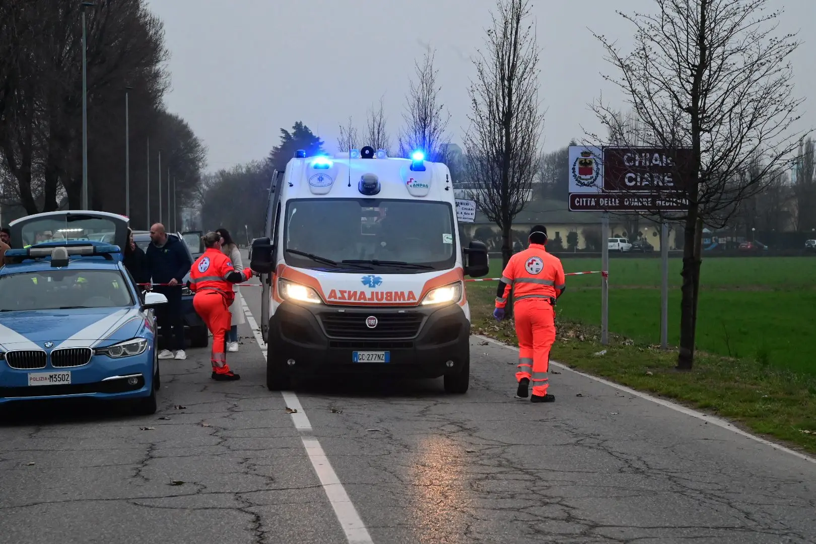 L'incidente mortale a Chiari