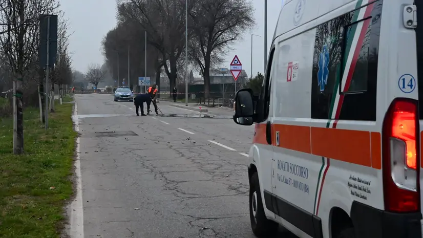 Il luogo dell'incidente a Chiari - Foto Gabriele Strada/Neg © www.giornaledibrescia.it