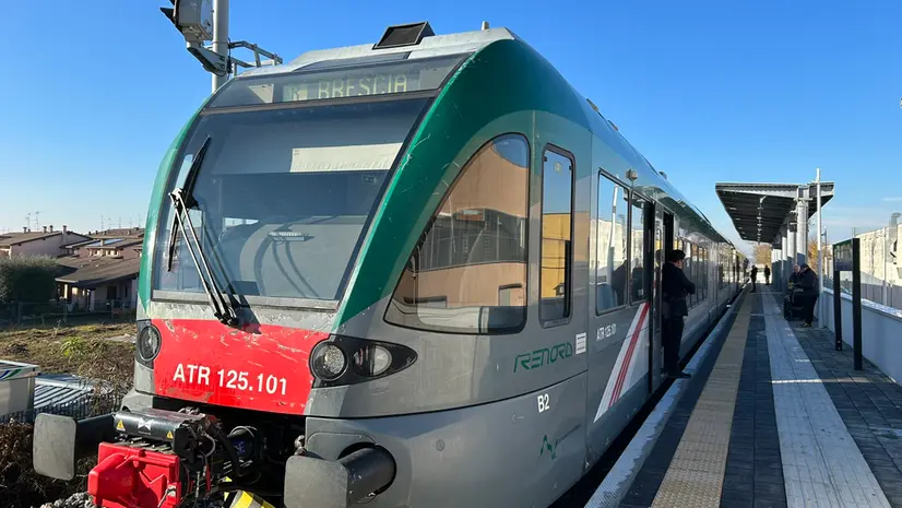 Un convoglio Trenord