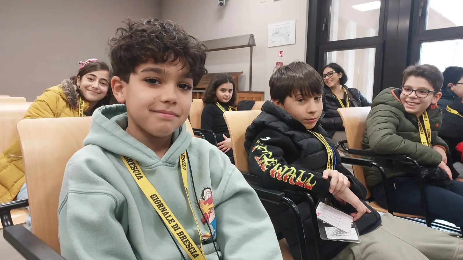 La classe 5A dell'istituto Don Lorenzo Milani di Borgosatollo