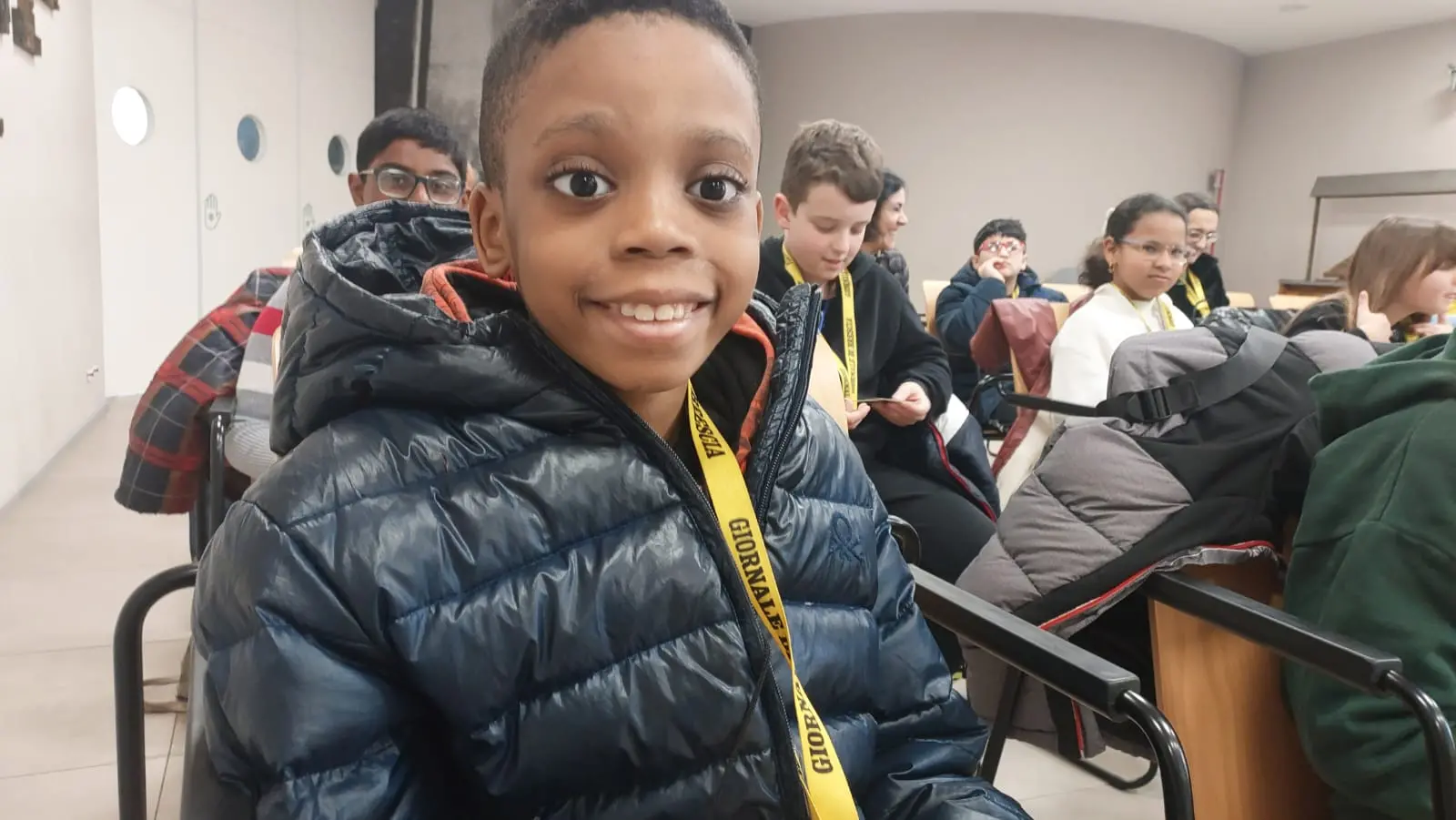 La classe 5A dell'istituto Don Lorenzo Milani di Borgosatollo