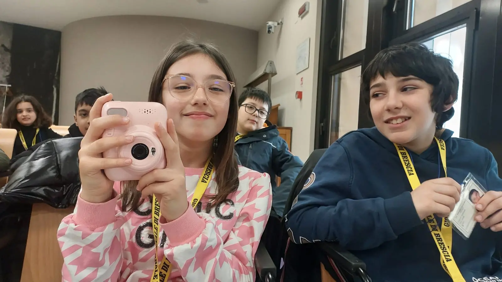 La classe 5A dell'istituto Don Lorenzo Milani di Borgosatollo