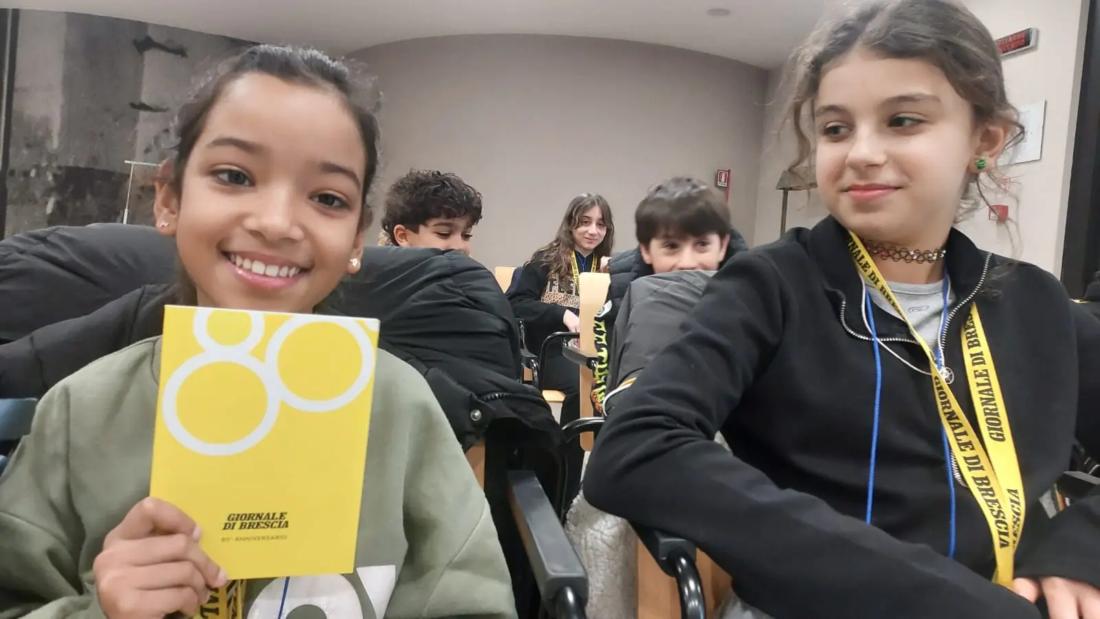 La classe 5A dell'istituto Don Lorenzo Milani di Borgosatollo