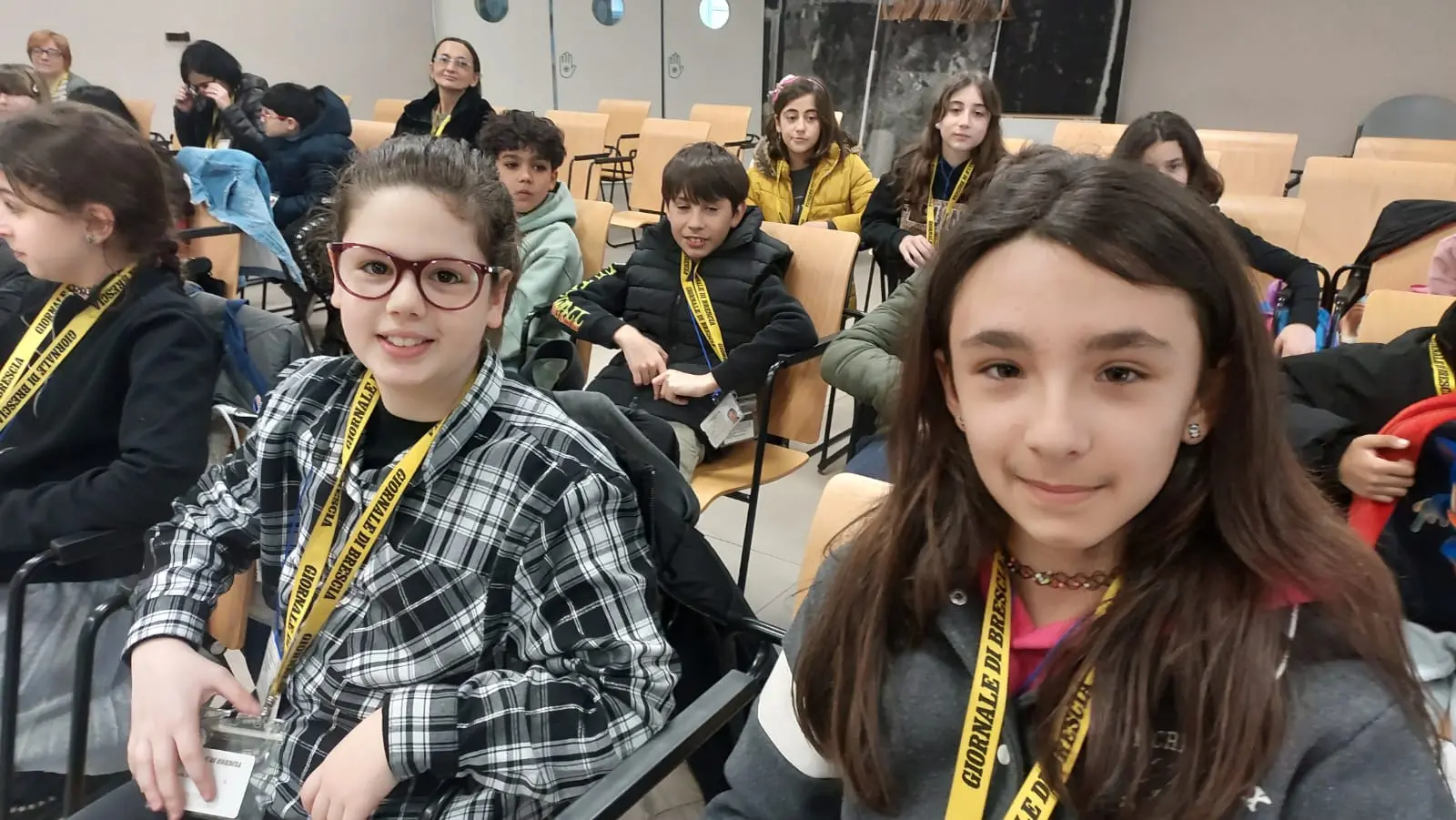 La classe 5A dell'istituto Don Lorenzo Milani di Borgosatollo