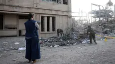 Edifici distrutti a Teheran - Foto Epa/Abedin Taherkenareh © www.giornaledibrescia.it