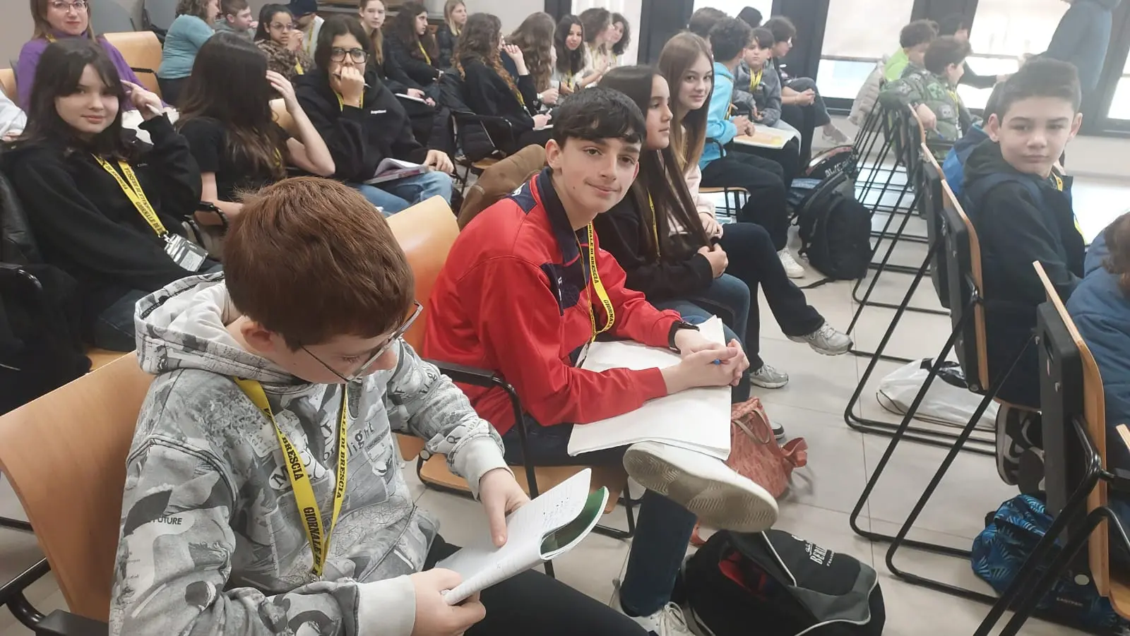 Le classi 2F e 2C del Da Vinci di Travagliato in visita al GdB