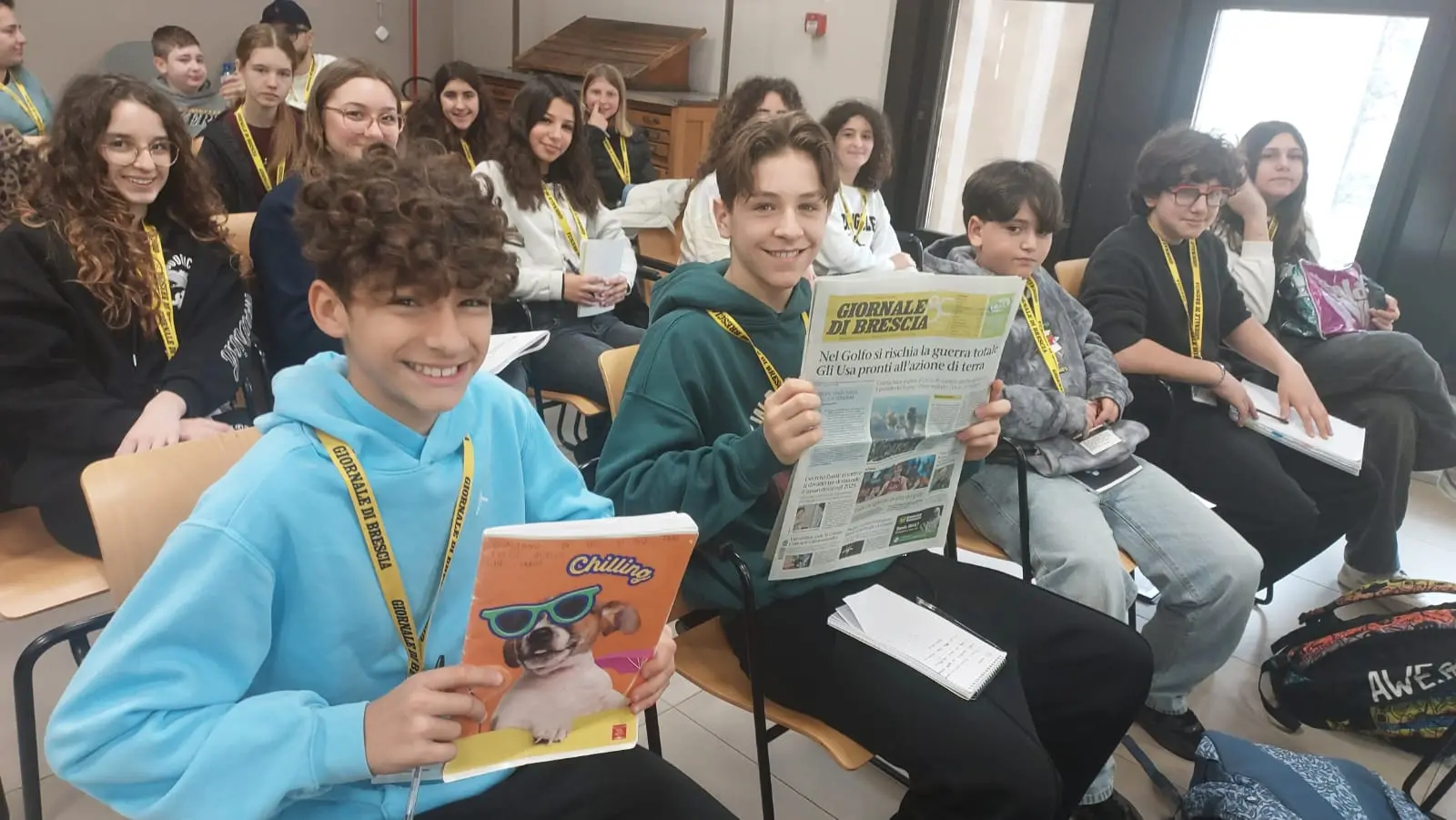 Le classi 2F e 2C del Da Vinci di Travagliato in visita al GdB